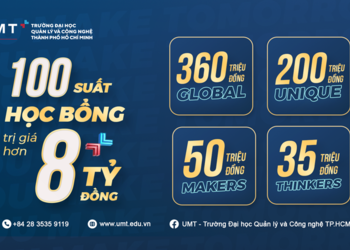 CƠ HỘI NHẬN HỌC BỔNG 360 TRIỆU ĐỒNG KHI XÉT TUYỂN VÀO TRƯỜNG ĐẠI HỌC QUẢN LÝ VÀ CÔNG NGHỆ TP.HCM (UMT)